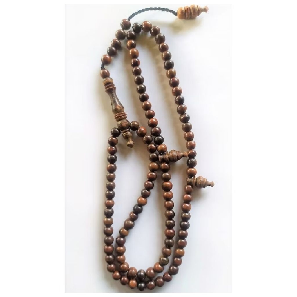 tasbih gaharu asli 100% tasbih 99 butir 12mm kayu gaharu wangi