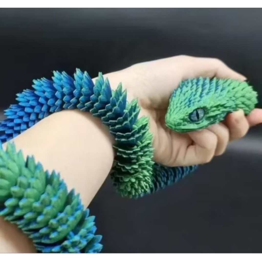 Mainan Anak Ornamen Ular Multi-Sendi Bisa Digerakkan