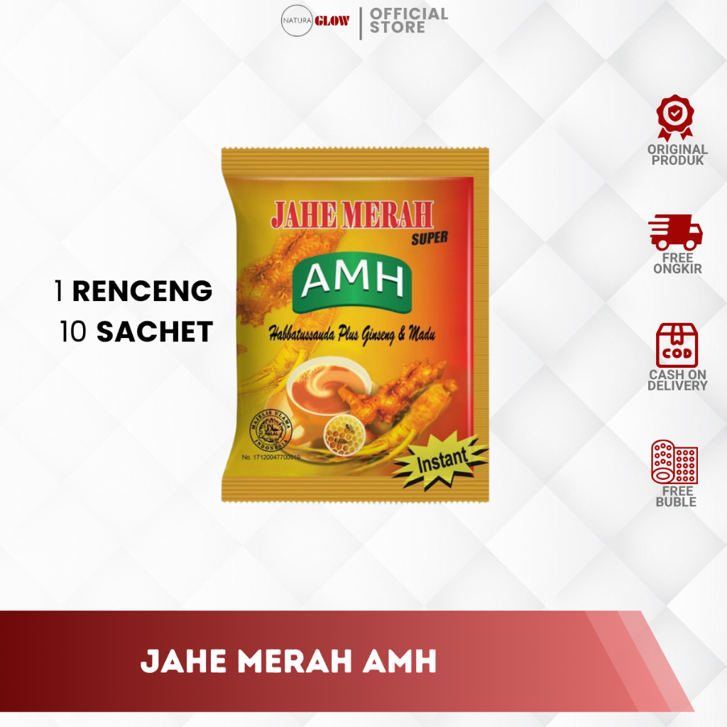 

Jahe Merah AMH Amanah Harga Serenceng 10 sacset