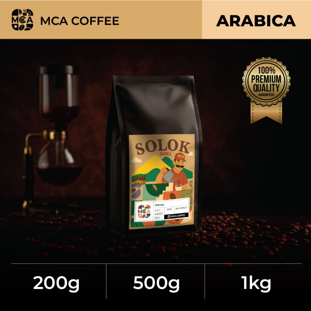 

MCA Coffee Kopi Solok Arabica Specialty 200g/500g/1kg Premium Quality