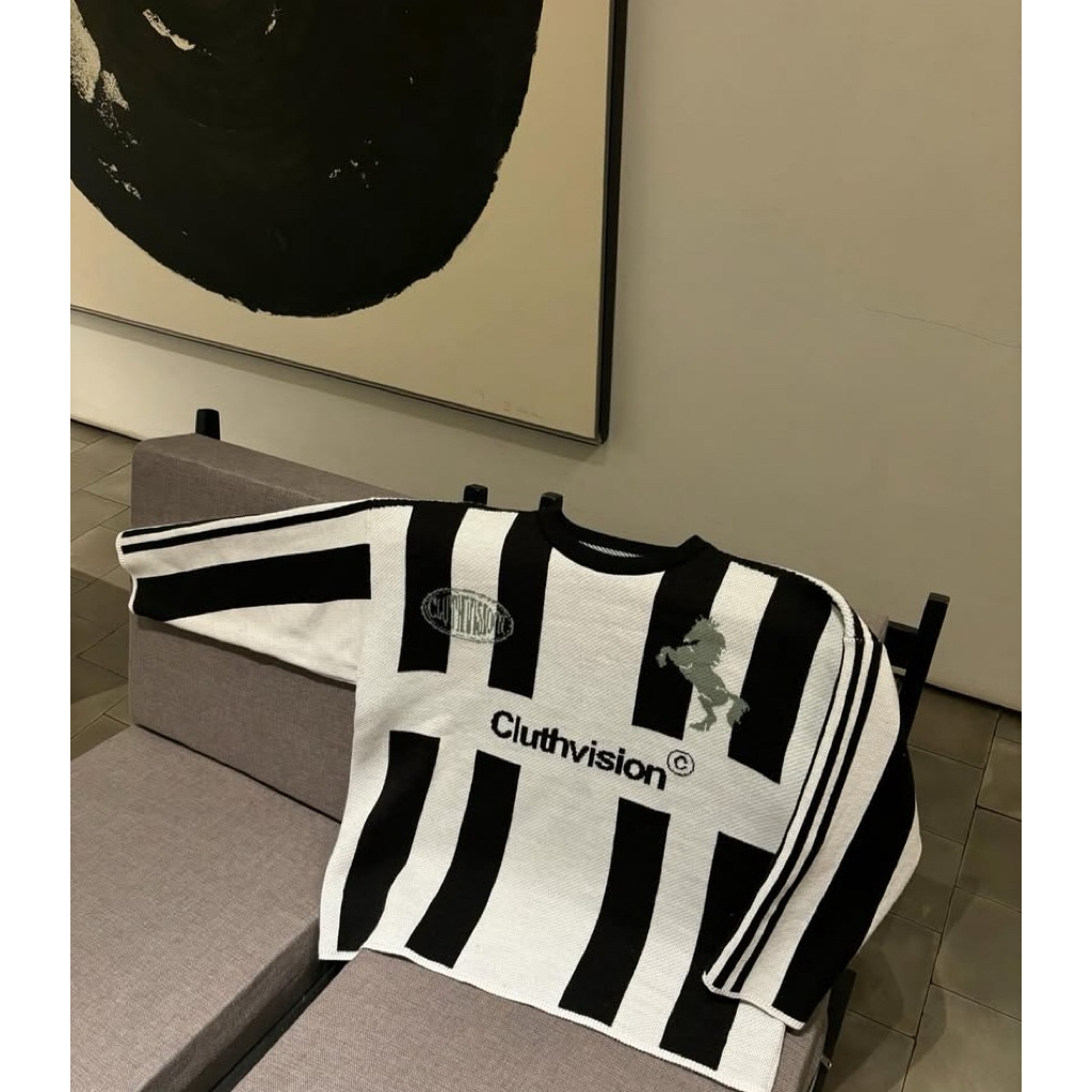 Knitwear Cluthvision Black White