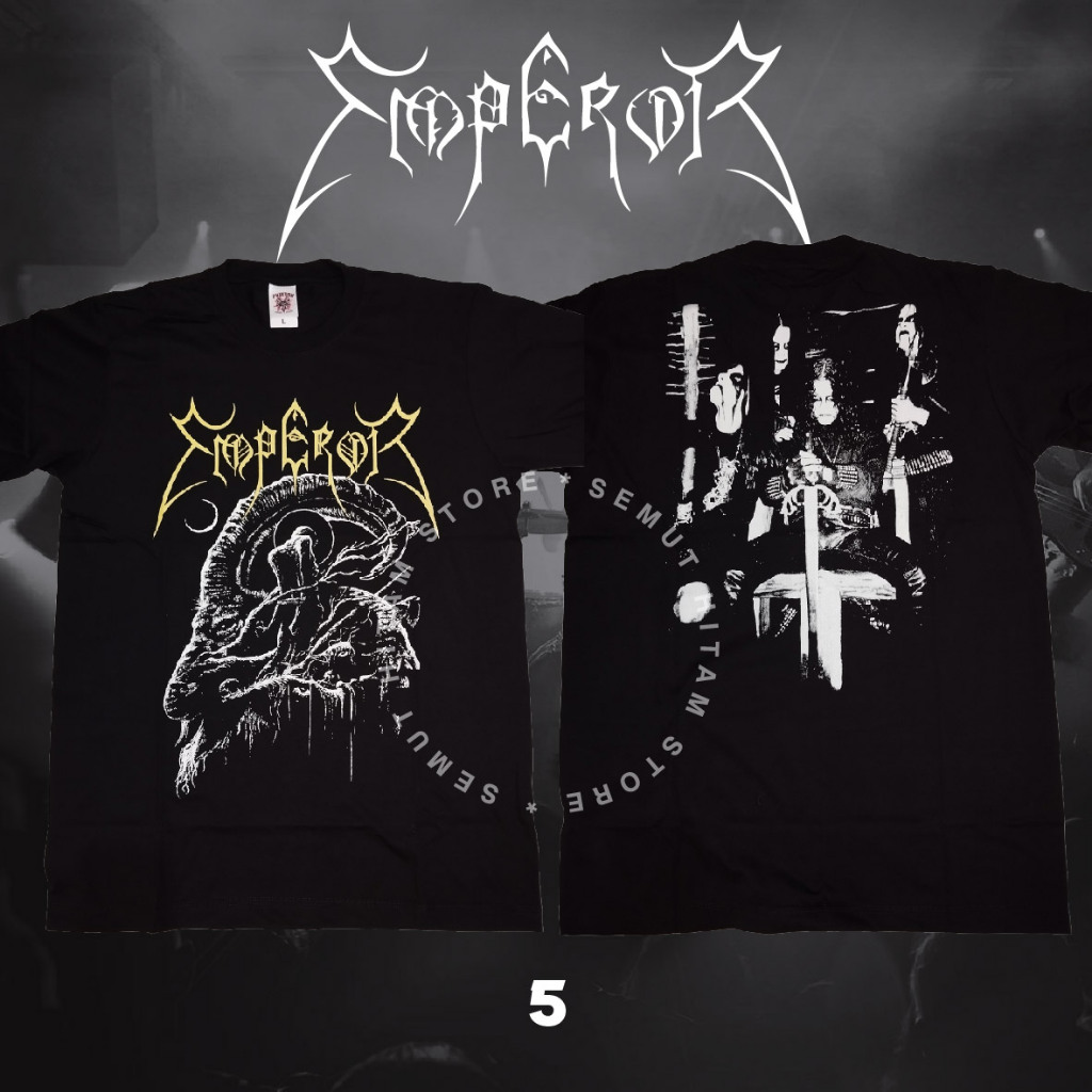 Kaos EMPEROR THE REHEARSAL Builtup Band Musik Rock Metal Prapatan Rebel Puritan