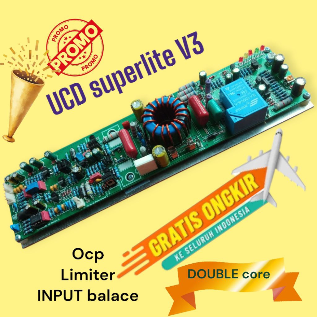 power class D UCD V3 superlite limiter fullheatsik model plat 1U