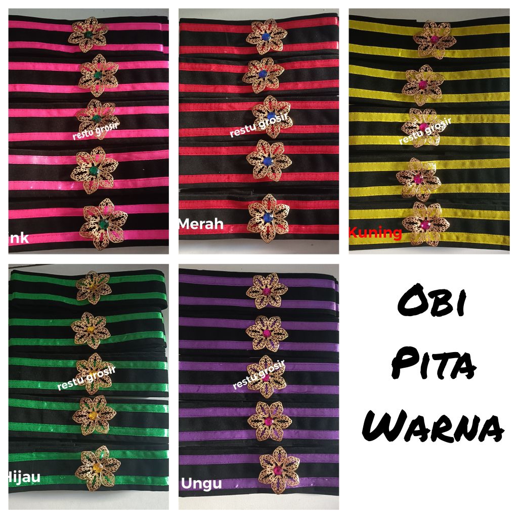 obi pita warna // selendang kebaya obi