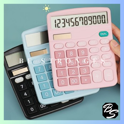 

Be stronges store B043 - Kalkulator 12 Digits Macaron / Kalkulator Simple Macaron / Kalkulator 12-Digit Solar Power