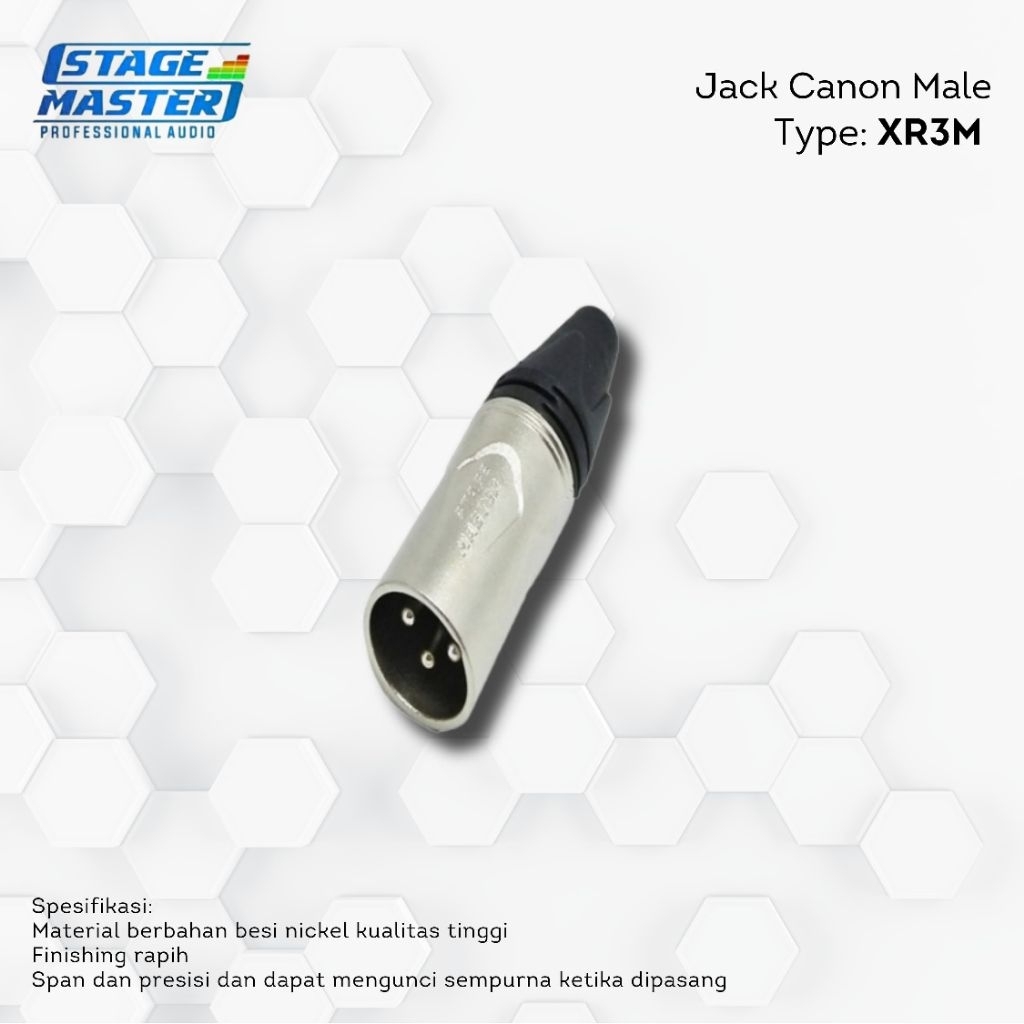 JACK CANON MALE XR3M / JACK CANON FEMALE XR3F / JACK STAGE MASTER