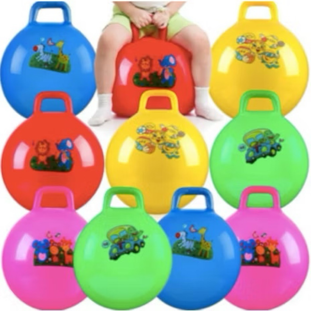 Mainan Anak Jumping Ball / Bola Jumping Ring UK Diameter 30 cm dan 45cm - Jumping Ball Karet