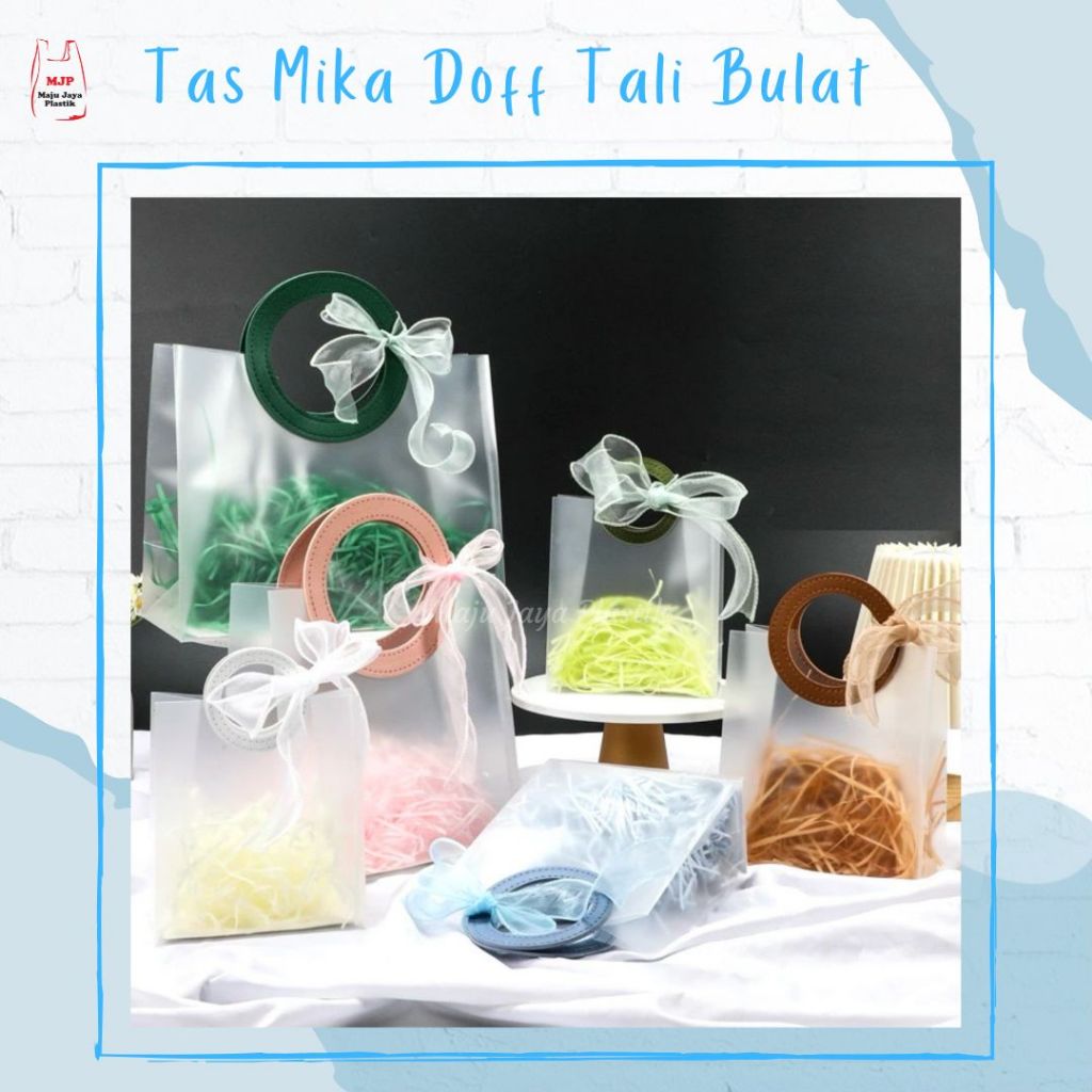 

Tas mika doff tali bulat aesthetic Goodie Bag Premium Tas souvenir natal Lebaran Imlek Birthday