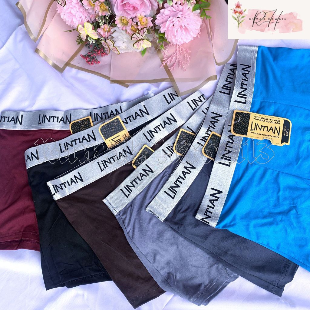 LINTIAN 1 KOTAK ISI 3 PCS | BOXER PRIA DEWASA | CD PRIA LINTIAN | CELANA DALAM BOXER