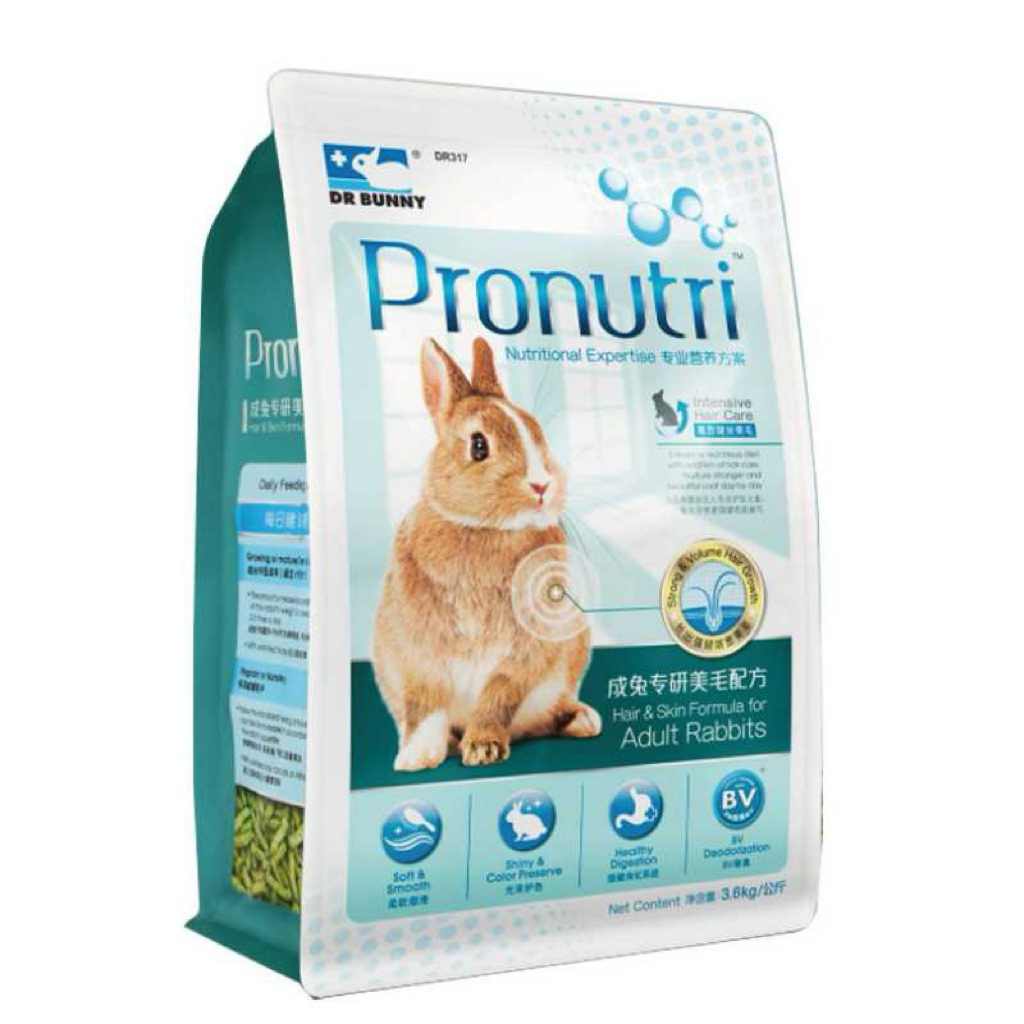 Dr Bunny Dr317 Pronutri Hair & skin Formula For adult Rabbit 3.6kg