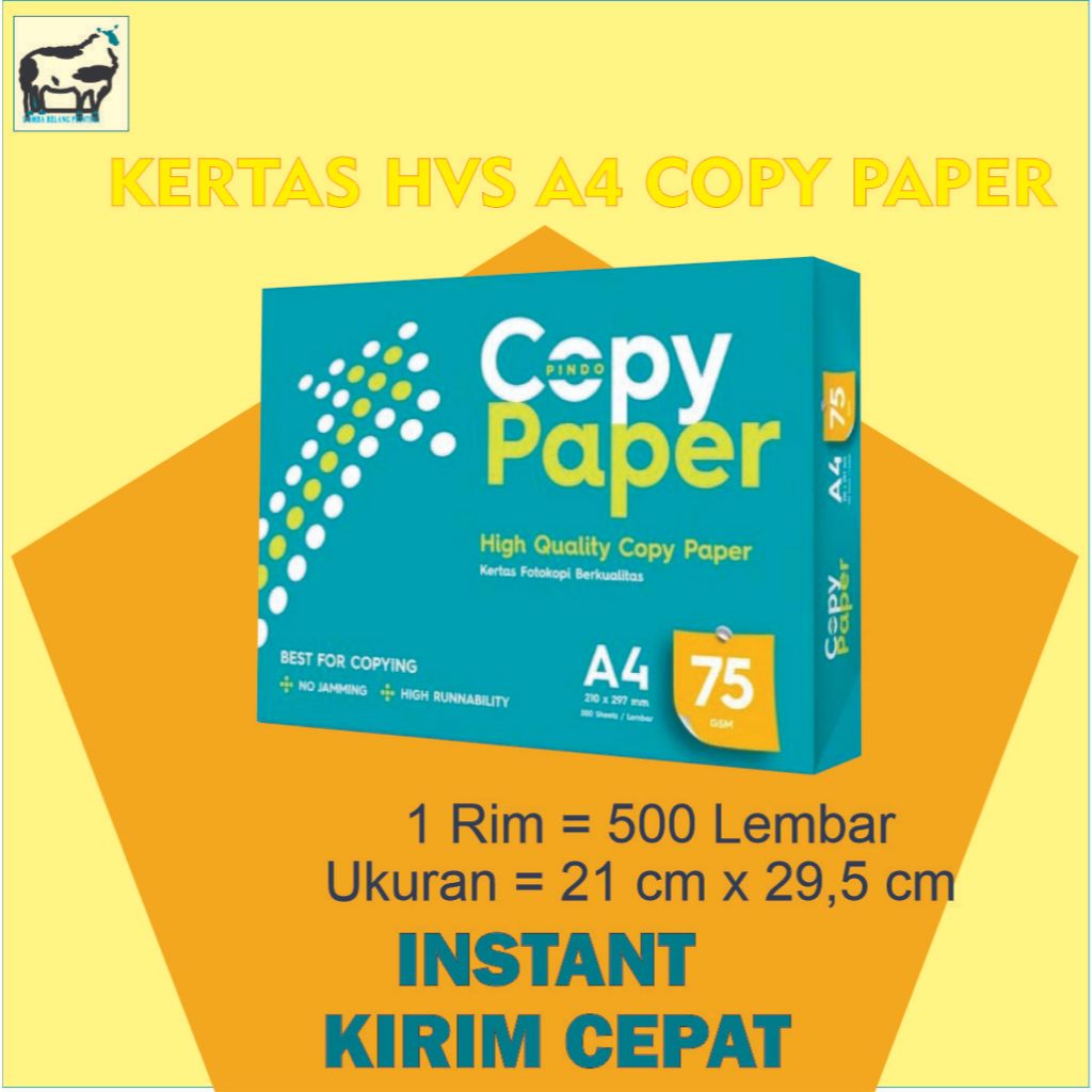 

Ay00! Kertas HVS Copy Paper A4 75 Gram Kertas Kantor, Sekolah, Kampus, Cocok Untuk Percetakan,