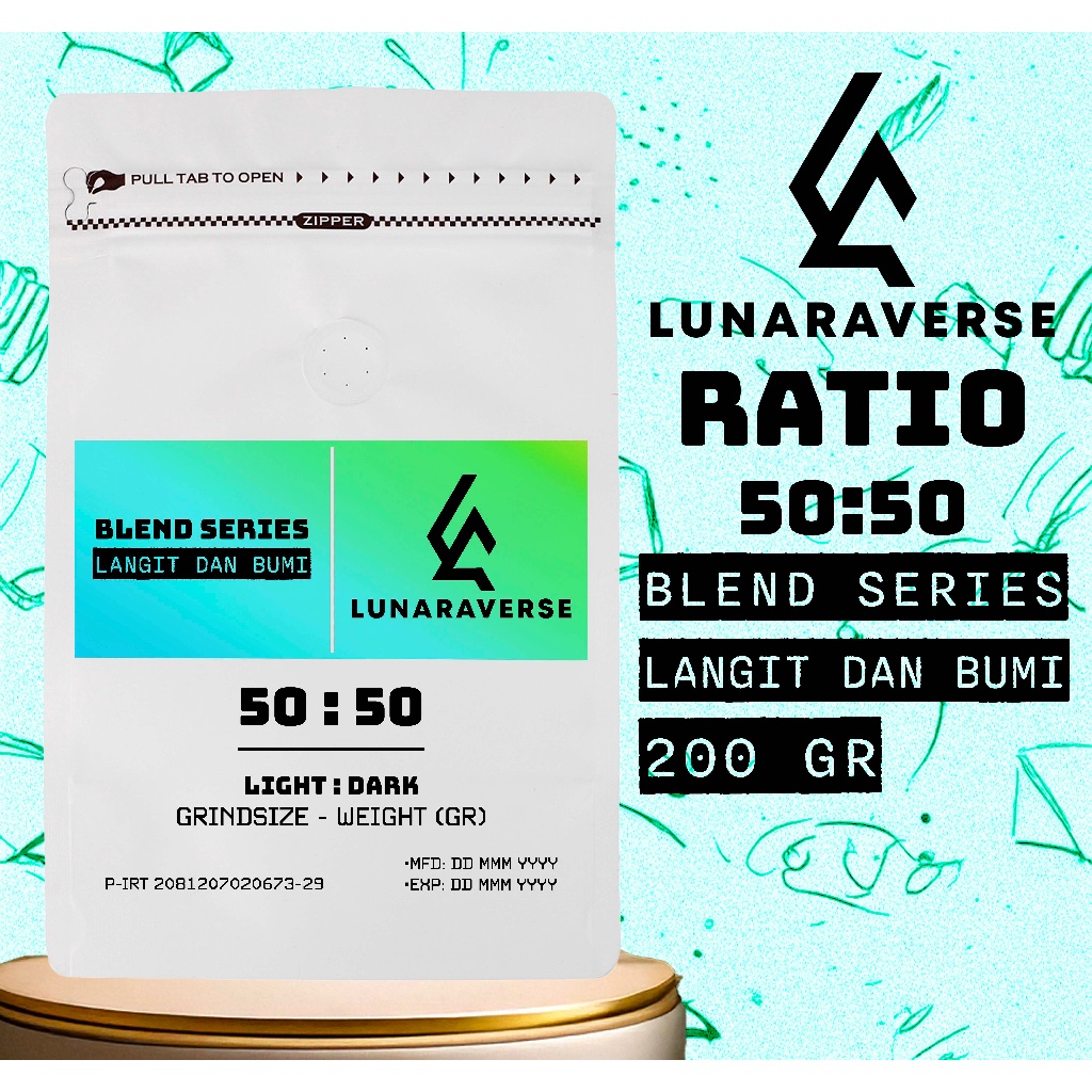 

Lunaraverse Biji Kopi / Bubuk Blend Series 200gr - Langit dan Bumi Coffee 200 gr