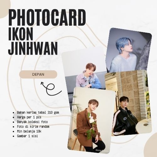 [1PCS] PHOTOCARD IKON JINHWAN | PHOTOCARD KPOP | PHOTOCARD DRAKOR | PHOTOCARD DRACIN