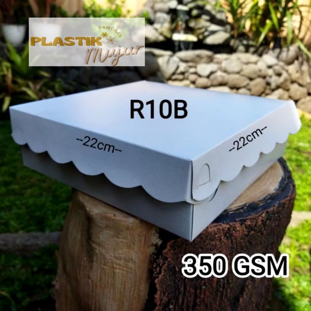 

Dus Nasi R10B Putih 22x22 350GSM Renda / kotak Nasi / kardus Nasi