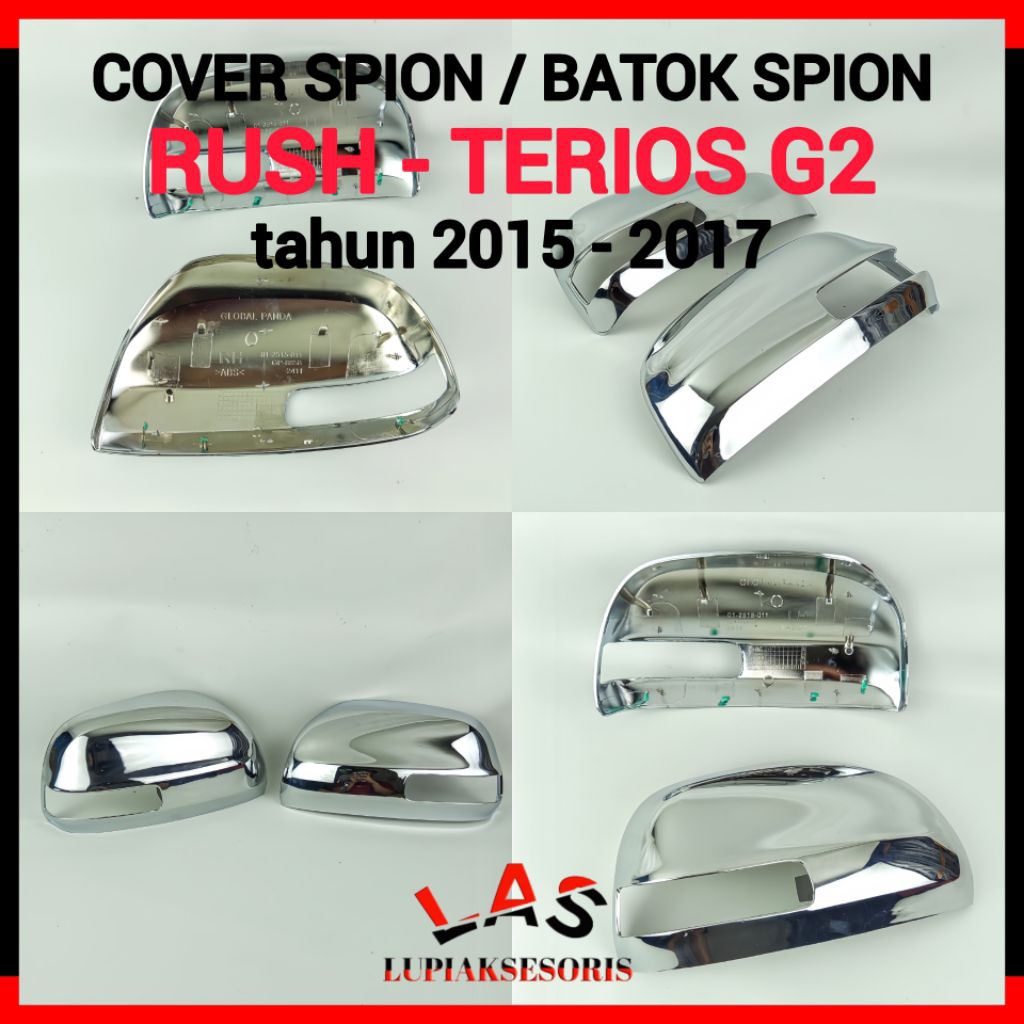 COVER SPION RUSH / TERIOS TRD ULTIMO 2015 - 2017 GEN 2 BATOK SPION RUSH TERIOS CHROME