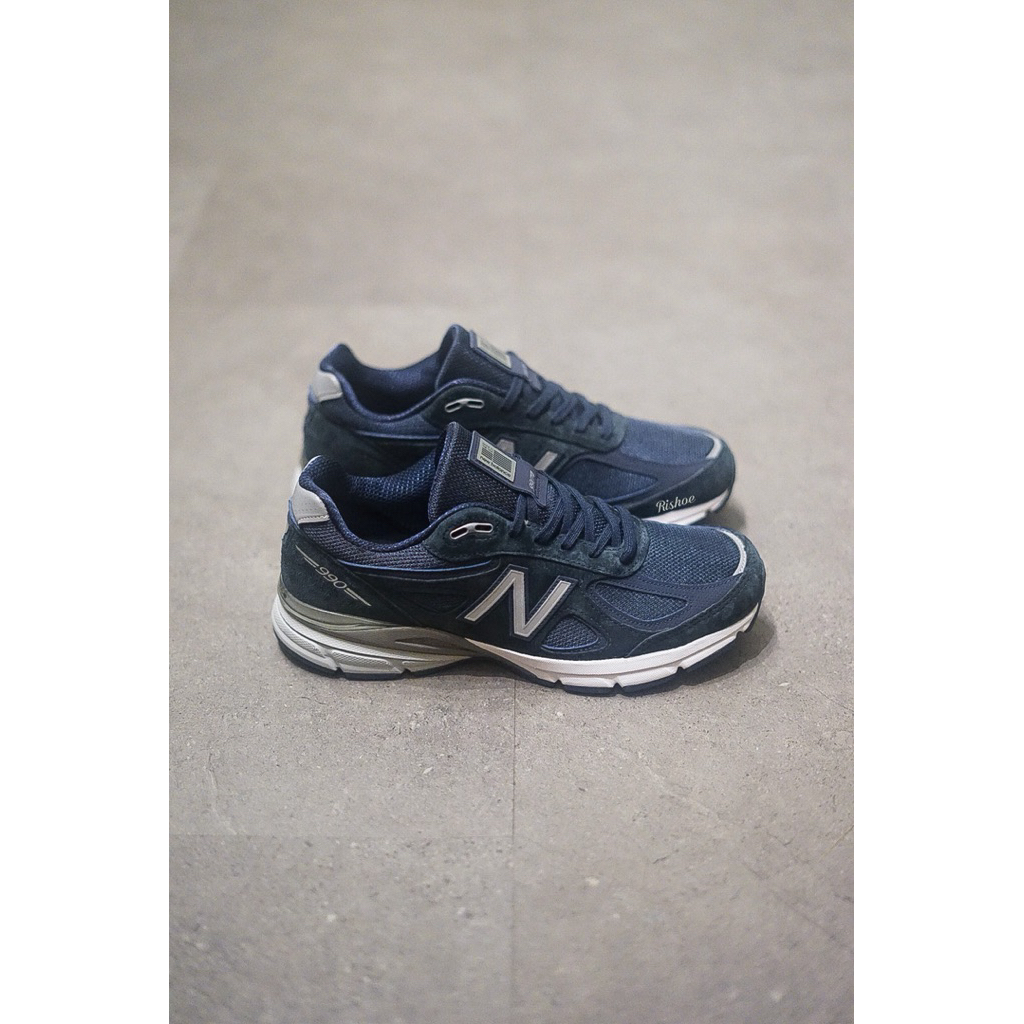 New Balance 990 v4 Navy Original Resmi