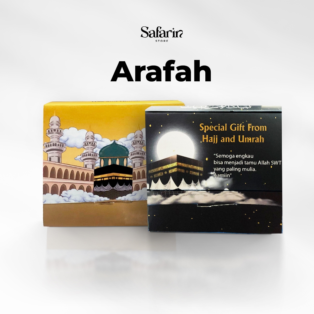 

Oleh-oleh Haji dan Umroh Souvenir Snack Umrah Box Arafah