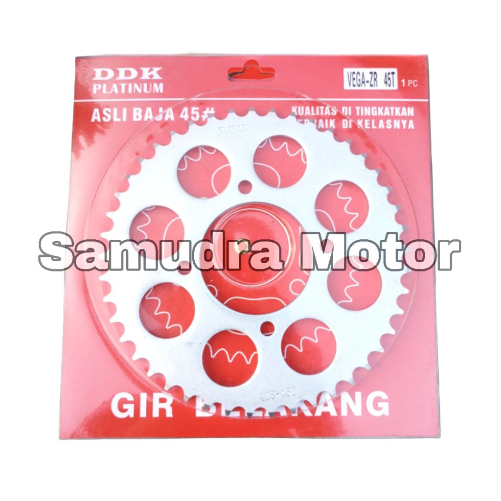 Gear Gir Ger Belakang Vega ZR Jupiter Robot 428 45T 45 SSS