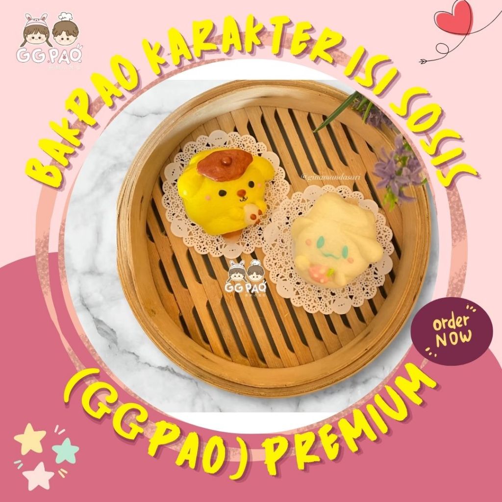 

GG PAO Bakpao Karakter Isi Sosis | Bakpao Sosis