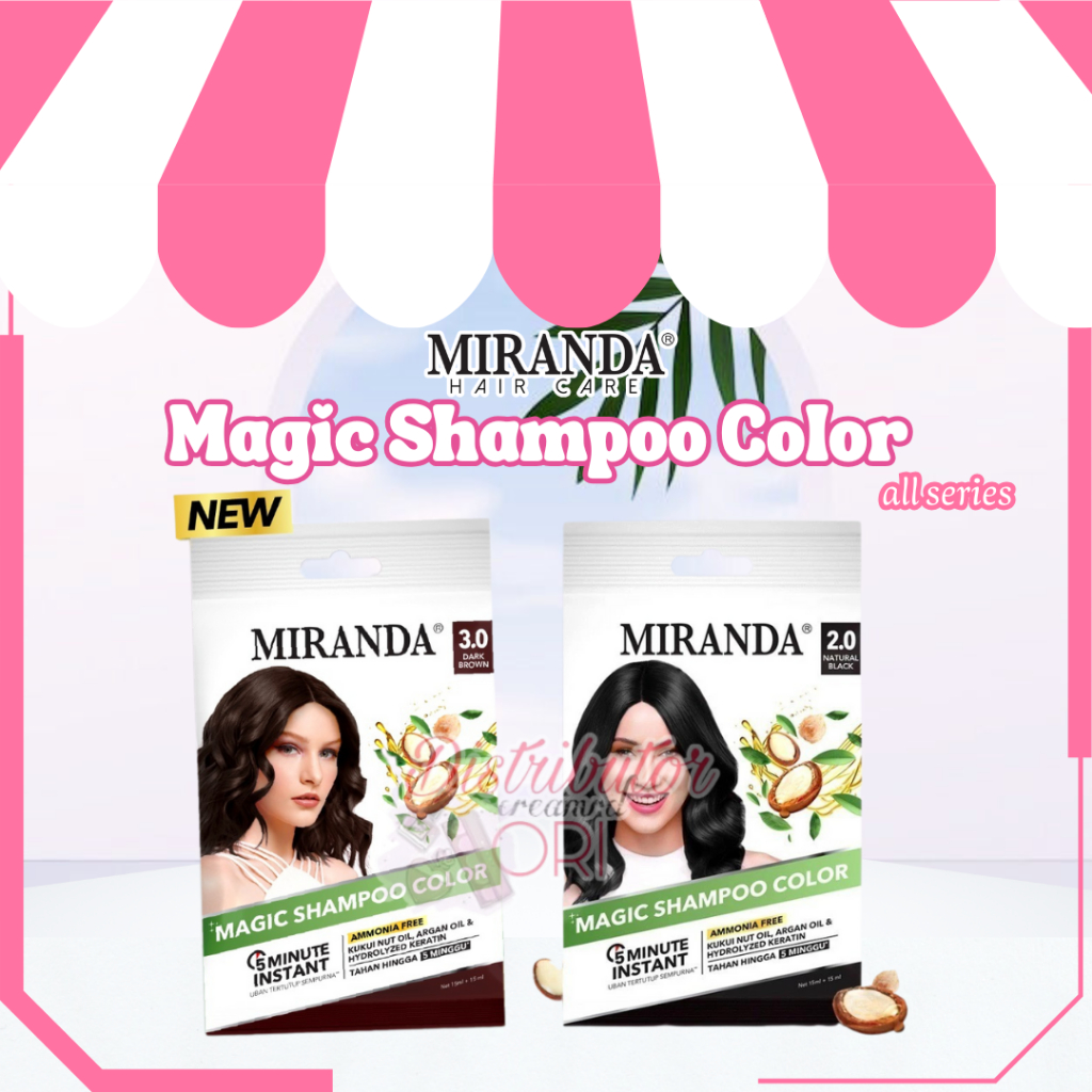 Miranda Magic Shampoo Color - Natural Black | Shampoo Color - Dark Brown