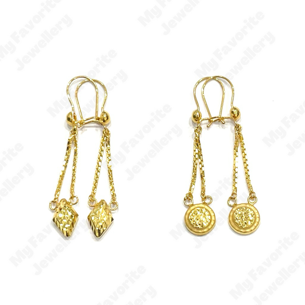 Anting Italy Terbaru Emas Asli Kadar 700