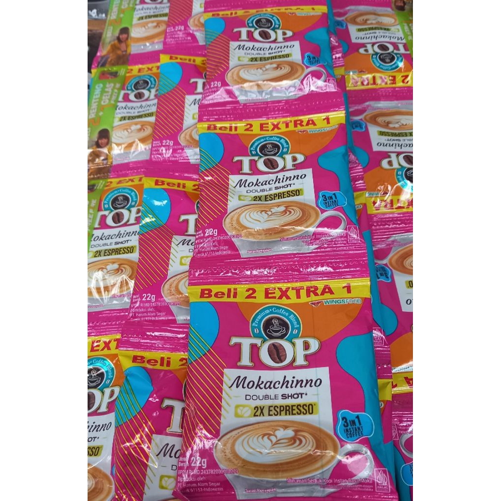 

Kopi Top Mokachinno 2x Espresso 1 Renceng (15sachet)