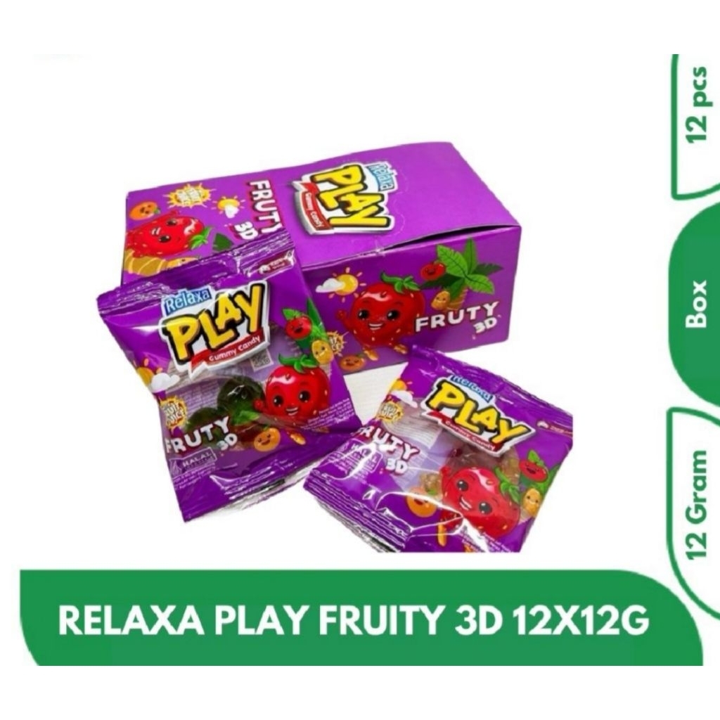 

RELAXA PLAY FRUITY 3D 12gr BOX ISI 12 PCS