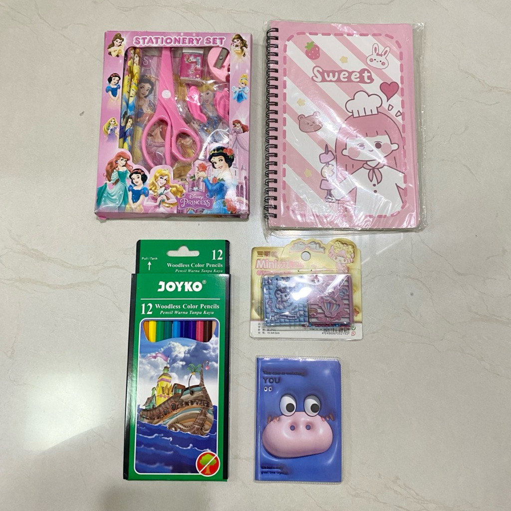 

Stationary Set Anak Pensil Warna Set Alat Tulis Anak