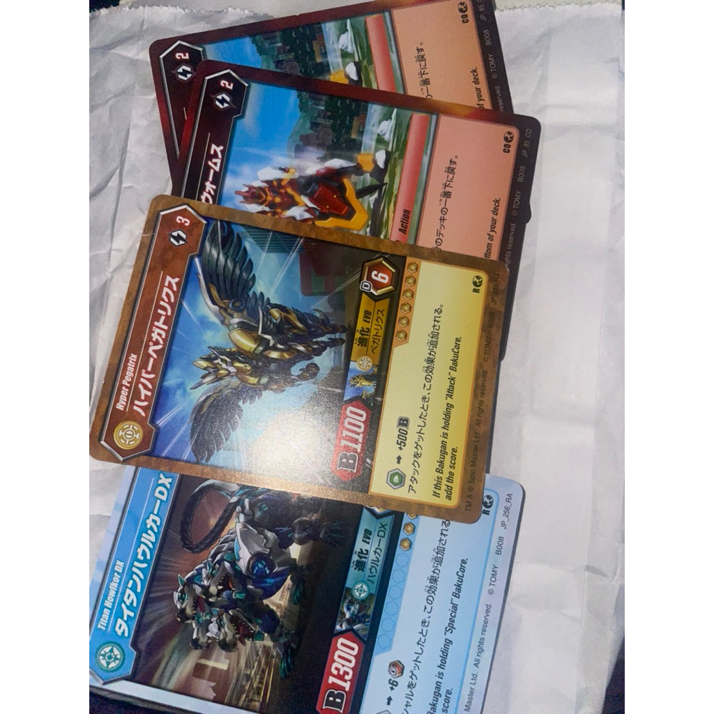 set kartu game bakugan card