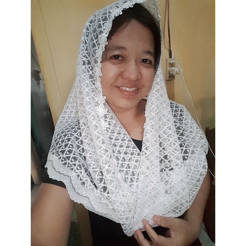 Mantilla sarung panjang/Mantilla wajik/Kerudung misa/Kerudung instan/Mantila