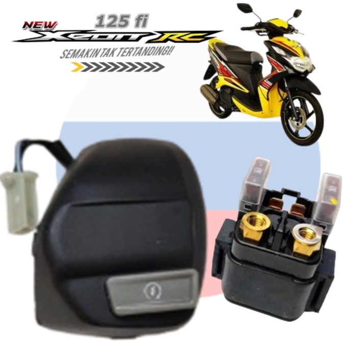 bendik stater New  Xeon FI 125  switch stater Xeon RC 125 Plus Saklar Kanan Xeon Holder Xeon RH