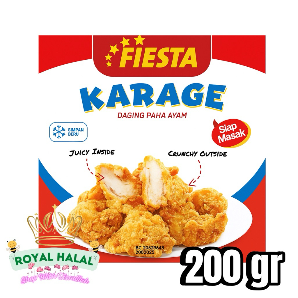 

Fiesta Chicken Karage 200gr – Ayam Krispi Jepang Siap Goreng