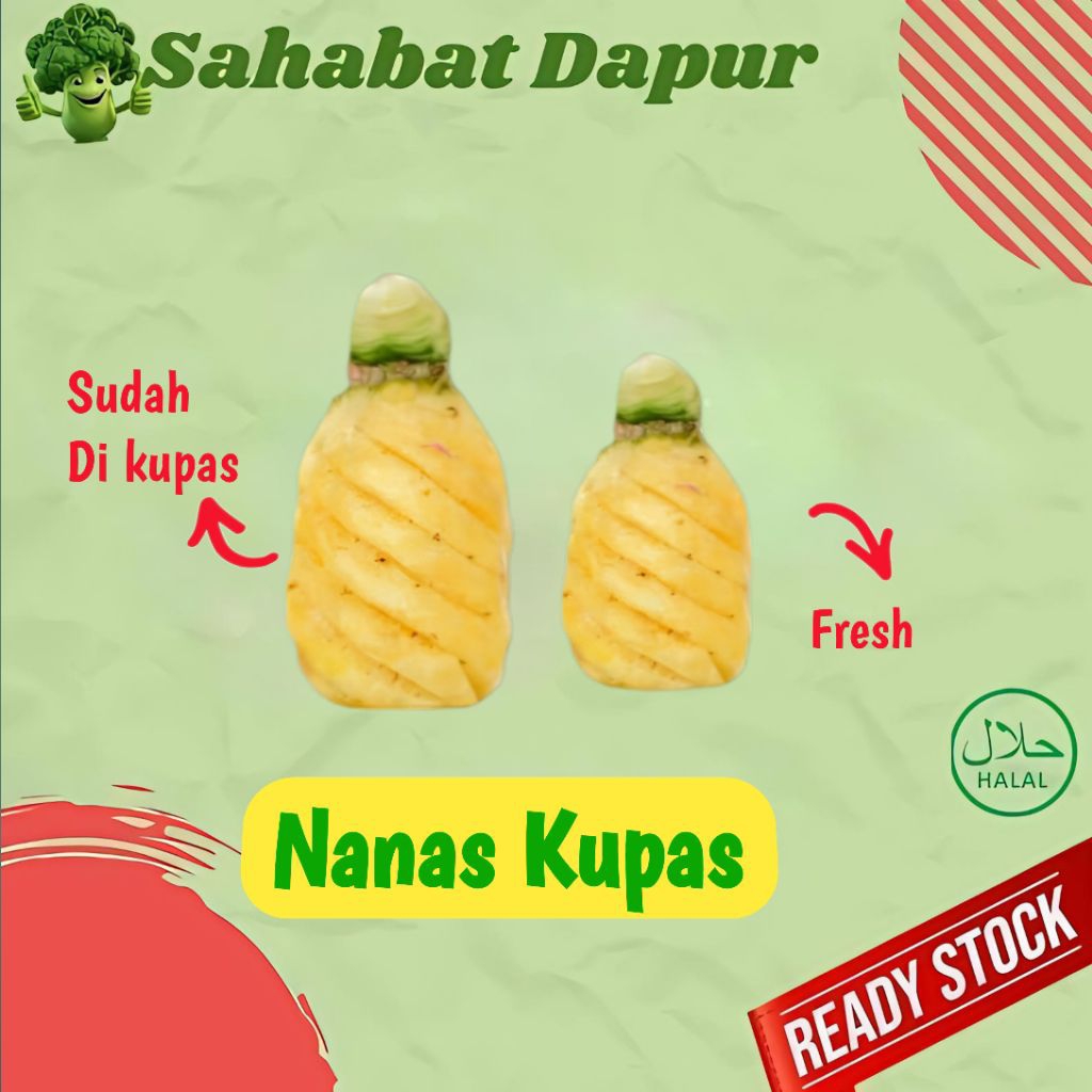 

Nanas kupas - sayuran segar palembang - sahabat dapur palembang