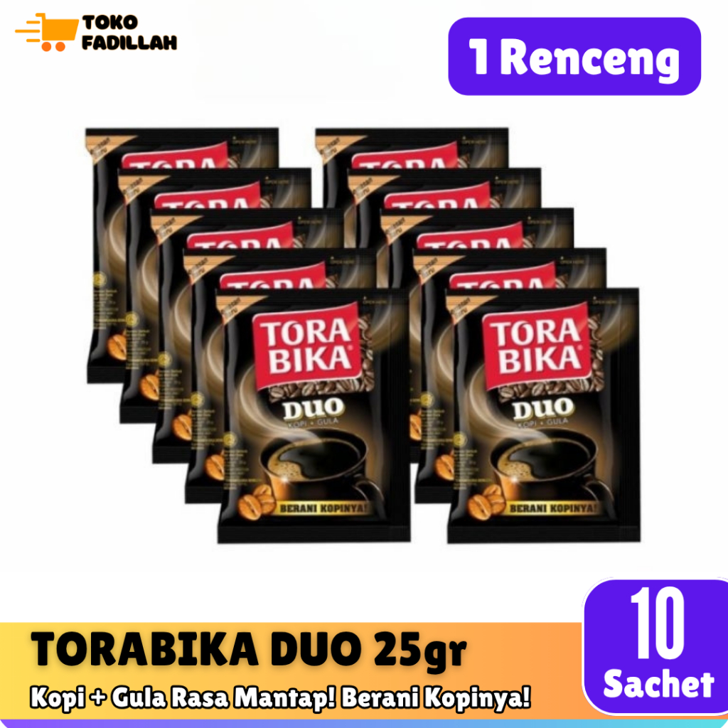 

Torabika Duo Kopi + Gula - 1 Renceng isi 10 Sachet @25gr