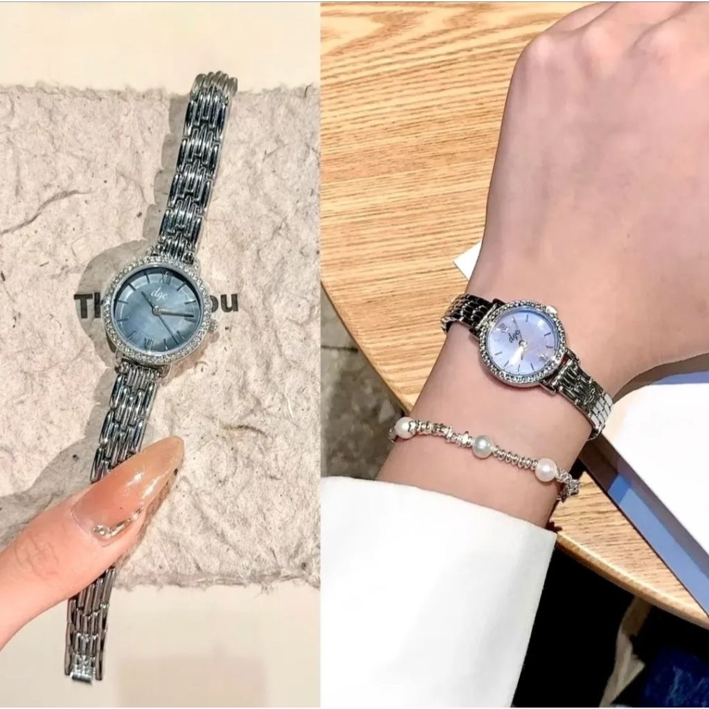 JAM TANGAN WANITA RANTAI STAINLESS STEEL BACK