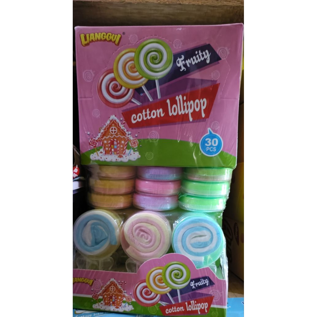 

lianggui cotton lolipop sekotak isi 30