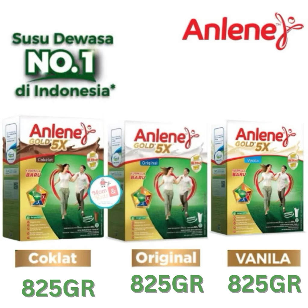 

ANLENE GOLD 5X VANILA ORIGINAL COKLAT 825GR 850GR | ANLENE GOLD 5 X 850 GR