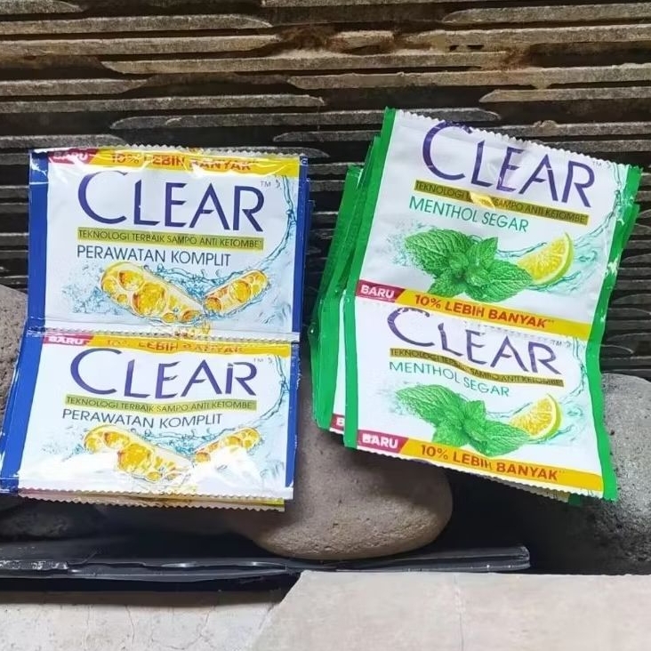 paket 5 renceng shampoo clear 1 renceng isi 12 sachet