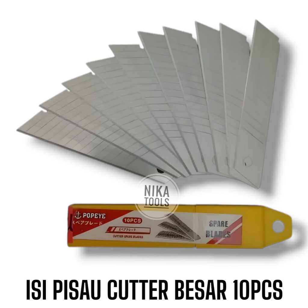 

Isi Pisau Cutter Refill Besar Isi 10 Mata
