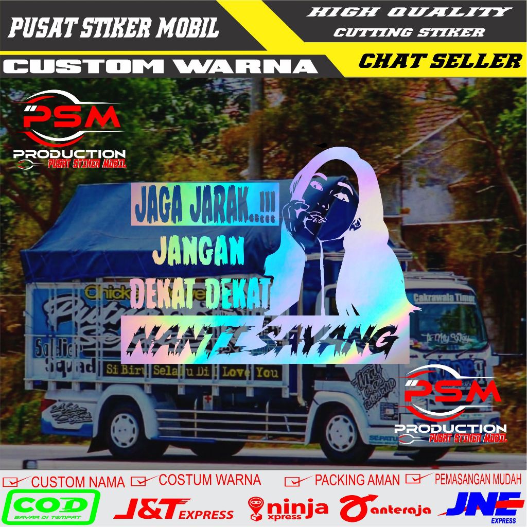 Stiker kata2 kaca mobil pikup Mobil Variasi Cutting Sticker Mobil Stiker Viral Stiiker Terbaru