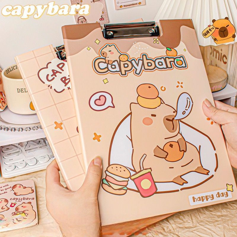 

batamall - CLIP BOARD PAPAN UJIAN IMPORT PREMIUM ANAK SEKOLAH UKURAN A4 KARAKTER CAPYBARA JENNIE #ST160 PAPAN JALAN KLIP KERTAS UJIAN PAPAN UJIAN