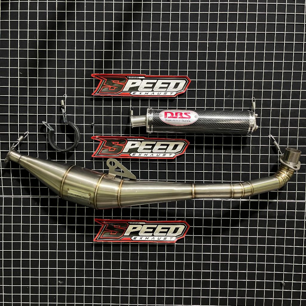 Knalpot DBS Red Carbon Ujung Cor FIZ R F1ZR Force1 Poswan Model Standar Racing