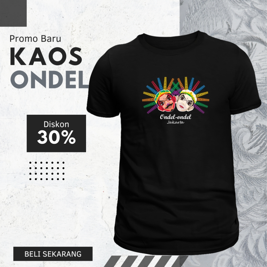 Tshirt Ondel-ondel jakarta / Kaos Betawi ondel ondel jakarta