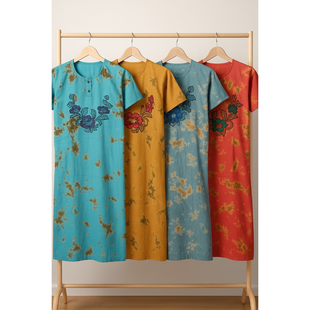 Loomisera Daster Bali | Oleh-oleh Bali | Daster Khas Bali tulisan Bali Adem Nyaman