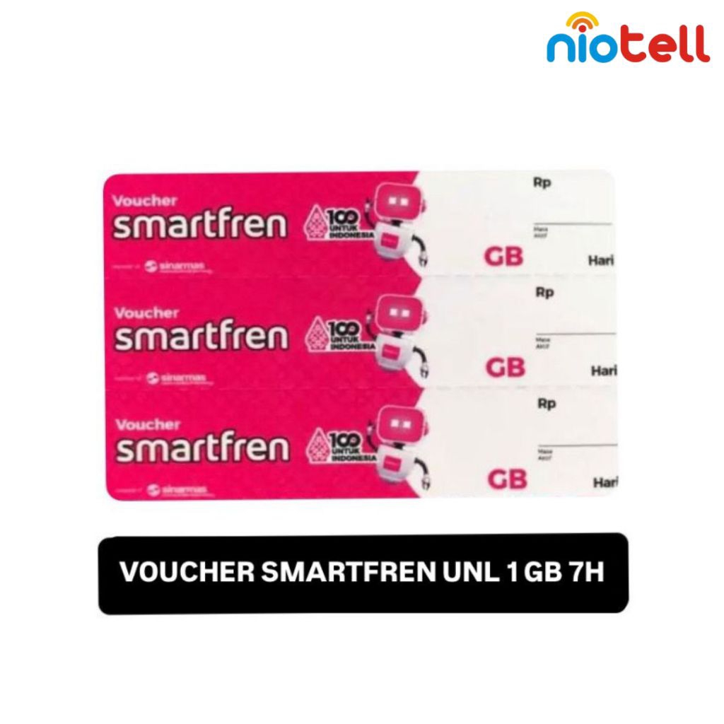 Voucher Smartfren Unlimited 1GB/Hari - 7 Hari | Kuota Harian Nonstop