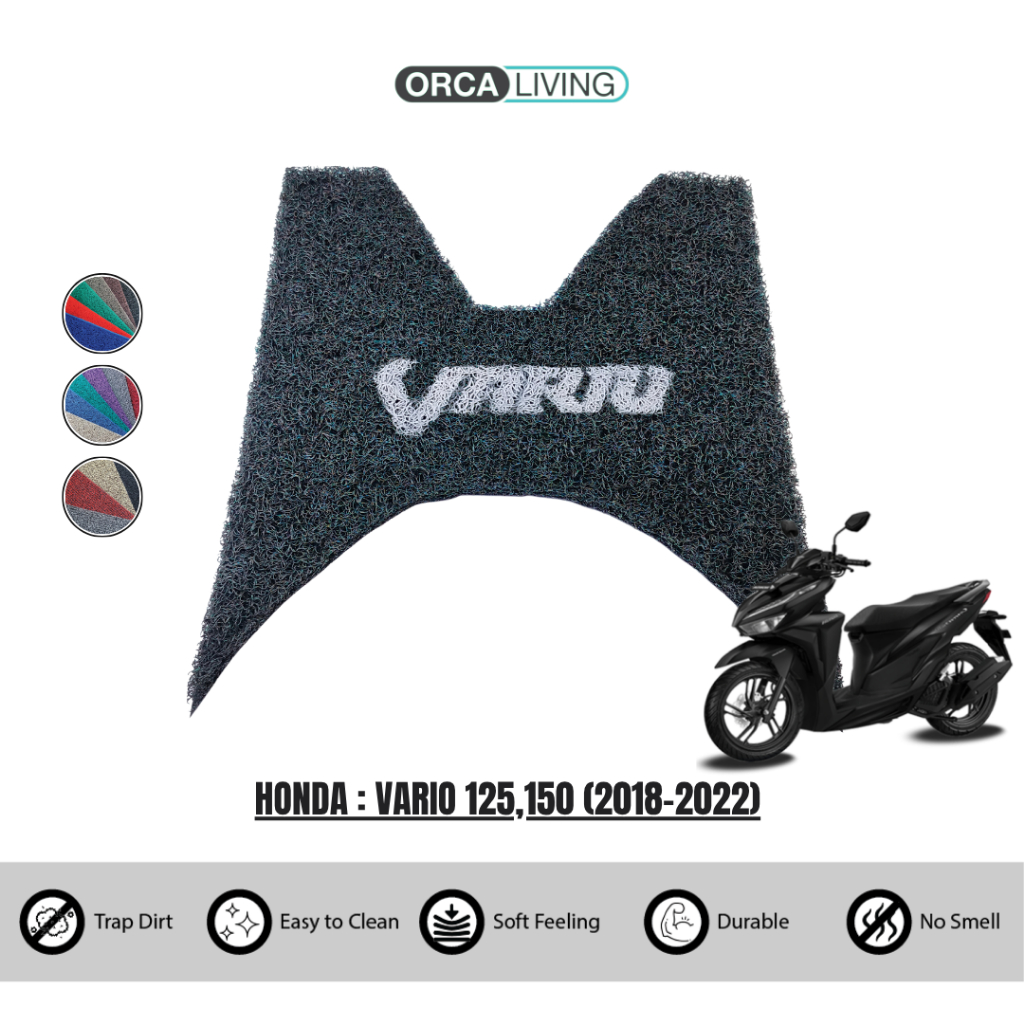 Karpet Mie Motor Honda VARIO 125, 150 (2018-2022) / Karpet Pijakan Alas Kaki Motor Honda VARIO 125, 