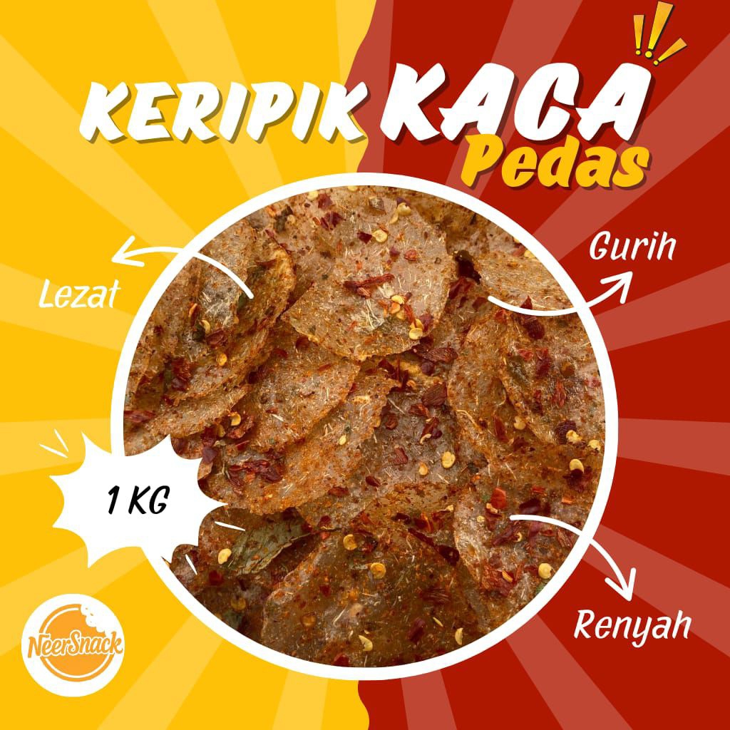 

Kripik Kaca Pedas Daun Jeruk 1kg