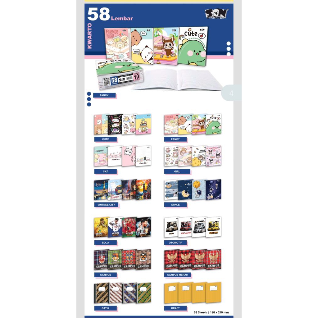 

Buku Son 58 Lembar (1pak isi 10 Buku)