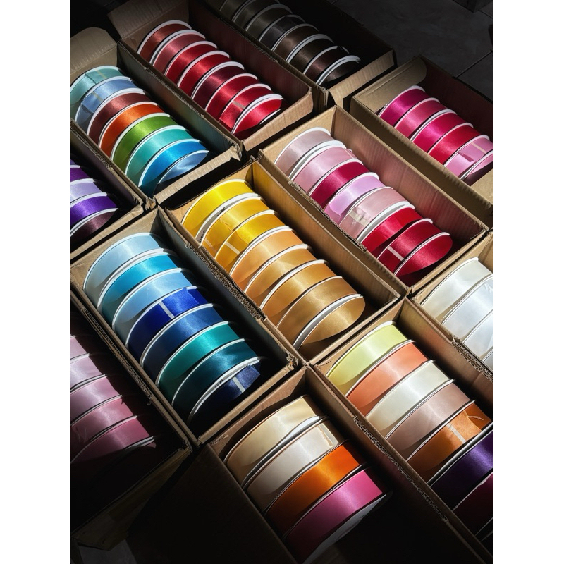 

100 YARD - 3.8 cm Pita Double Satin Premium Import | DSS #420 - #870 | Pita Hampers Souvenir | Pita Kado