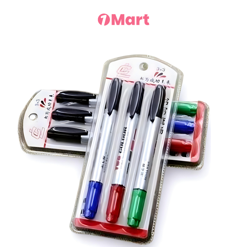 

1MART LC3 Spidol Whiteboard – 4 Warna dalam 1 Paket
